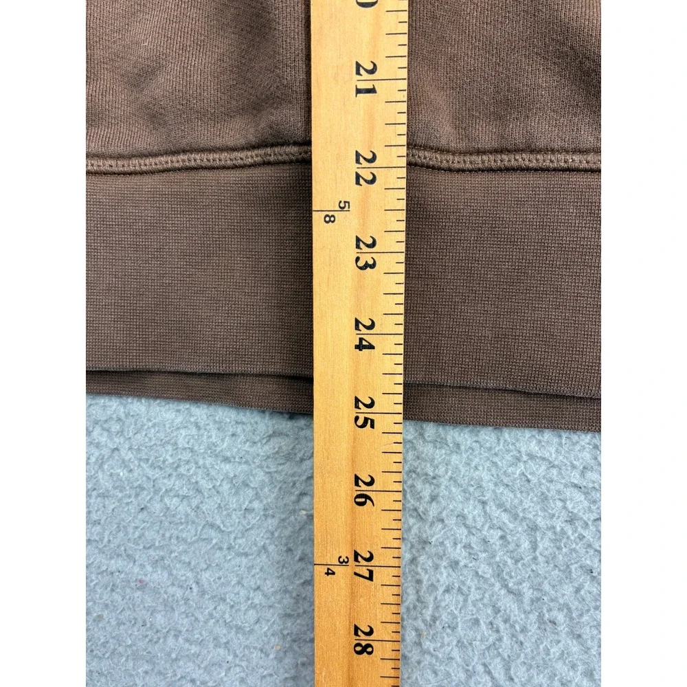 Banana Republic Organic Cotton Hoodie Mens L Brown Pullover Sweatshirt Casual